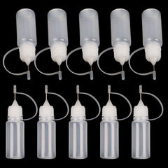 10pcs 10ML Glue Applicator Needle Squeeze Bottle for DIY Craft Tool