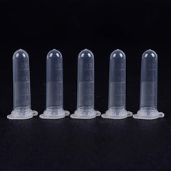 50pcs 2ml Clear Micro Test Tube Centrifuge Tubes Vial Snap Cap Container