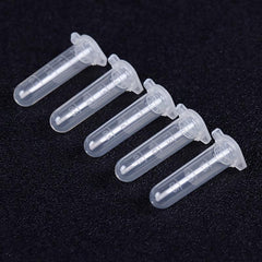 50pcs 2ml Clear Micro Test Tube Centrifuge Tubes Vial Snap Cap Container