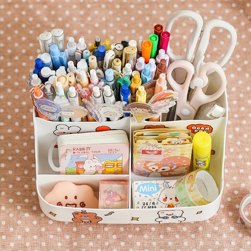 Kid's Desk Organizer Box with Phone Holder