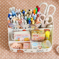 Kid's Desk Organizer Box with Phone Holder