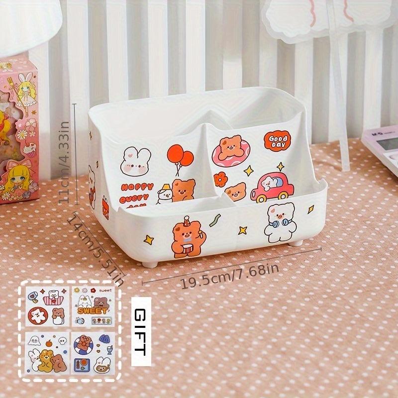 Kid's Desk Organizer Box with Phone Holder