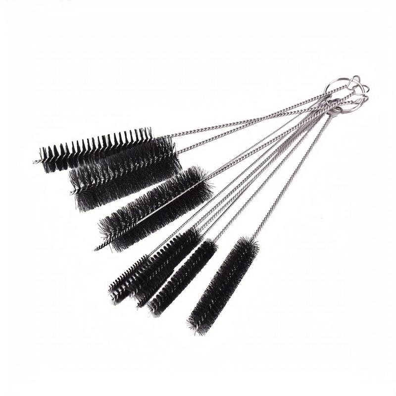 10pcs Stainless Steel Test Tube Cleaning Brushes Set
