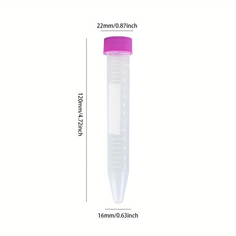 25pcs 15ml Disposable Sterile Centrifuge Tubes