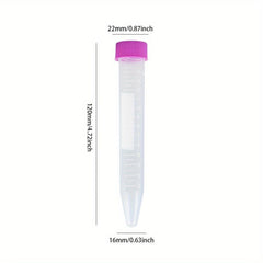 25pcs 15ml Disposable Sterile Centrifuge Tubes