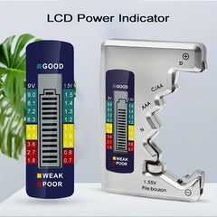 Digital Capacity Tester for C D N AA AAA 9V 1 5V Button Cells