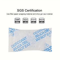 50-100pcs Reusable Silica Gel Packets Desiccant For Food Storage