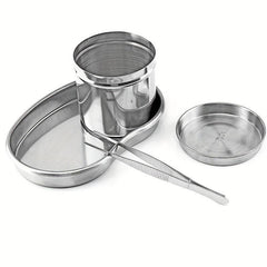 3pcs Stainless Steel Kidney Shaped Disinfection Tray