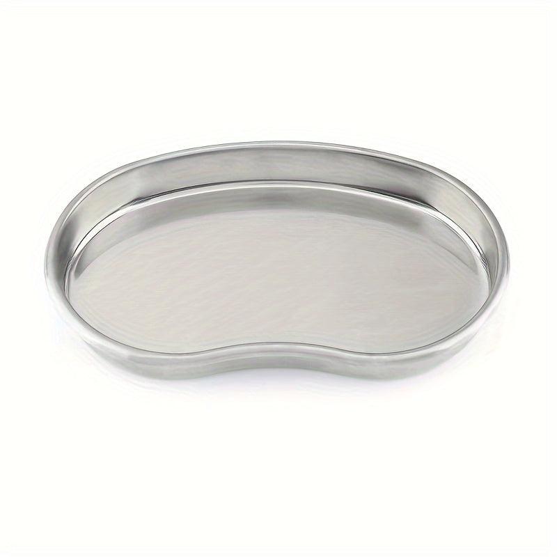3pcs Stainless Steel Kidney Shaped Disinfection Tray