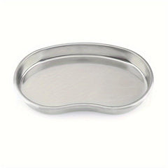 3pcs Stainless Steel Kidney Shaped Disinfection Tray