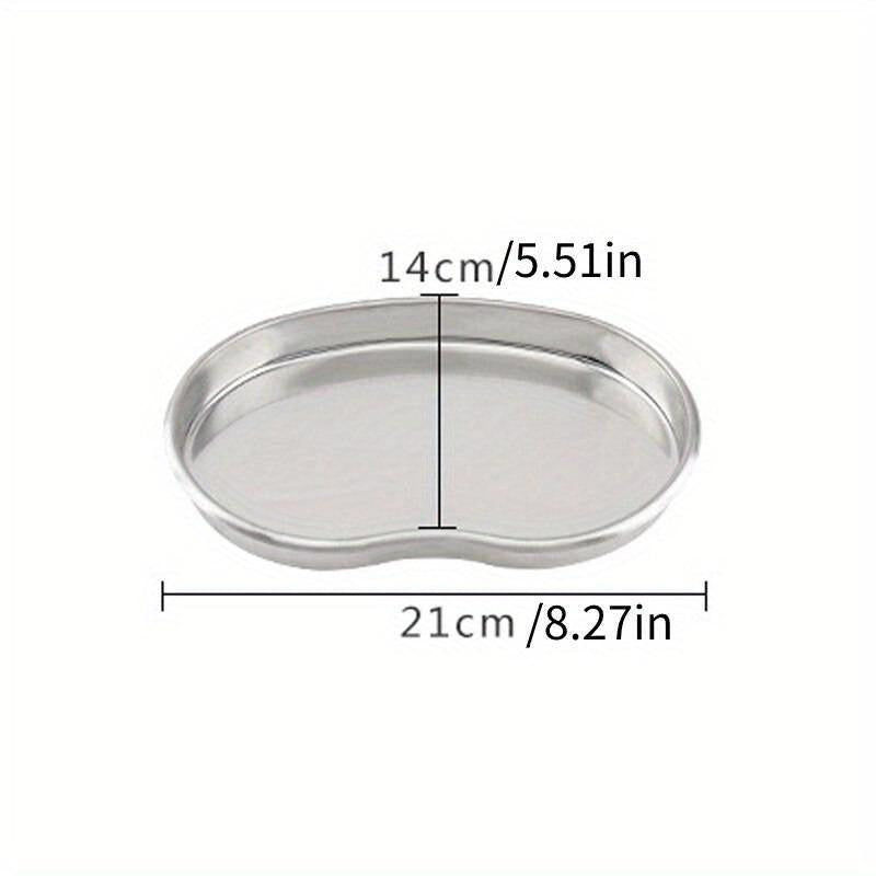 3pcs Stainless Steel Kidney Shaped Disinfection Tray
