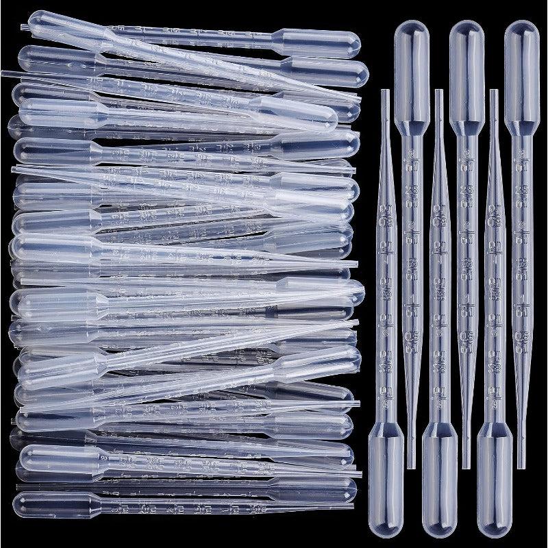 100pcs 1 2 3ml Transfer Pipettes Eye Dropper Disposable Liquid Droppers