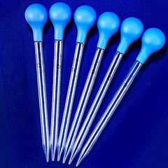 Glass Graduated Droppers Lab Pipettes 10ml with Rubber Hats