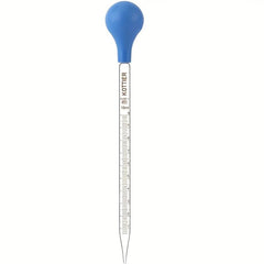 Glass Graduated Droppers Lab Pipettes 10ml with Rubber Hats