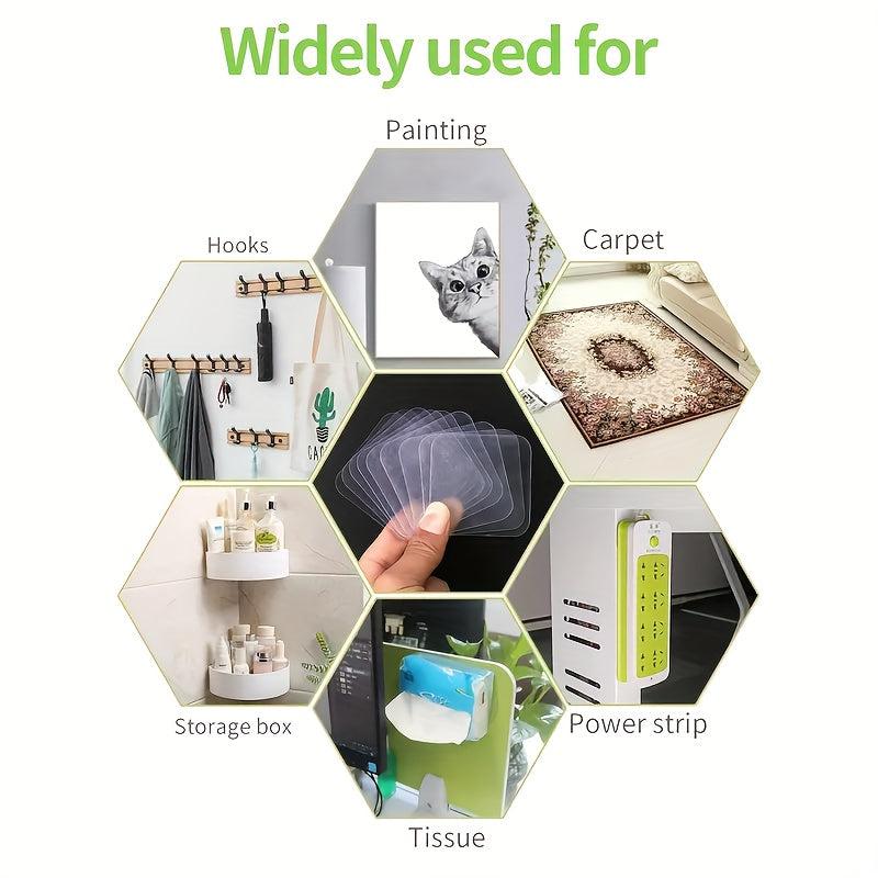 Transparent Removable Heavy-Duty Adhesive Tape - Perfect for Pictures, Carpet
