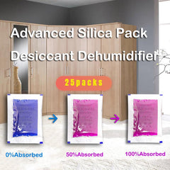 10pcs 25 Packs 5 Grams Total Desiccant DehumidifierSilica Gel