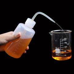 6pcs Lab Squeeze Bottle 250ml Curved Mouth Drip Pot Watering Bottle