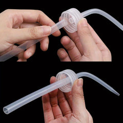 6pcs Lab Squeeze Bottle 250ml Curved Mouth Drip Pot Watering Bottle