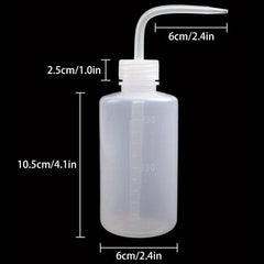 6pcs Lab Squeeze Bottle 250ml Curved Mouth Drip Pot Watering Bottle
