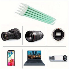 100Pcs Foam Cleaning Swab Sticks for Inkjet Printer Camera Optical Lens