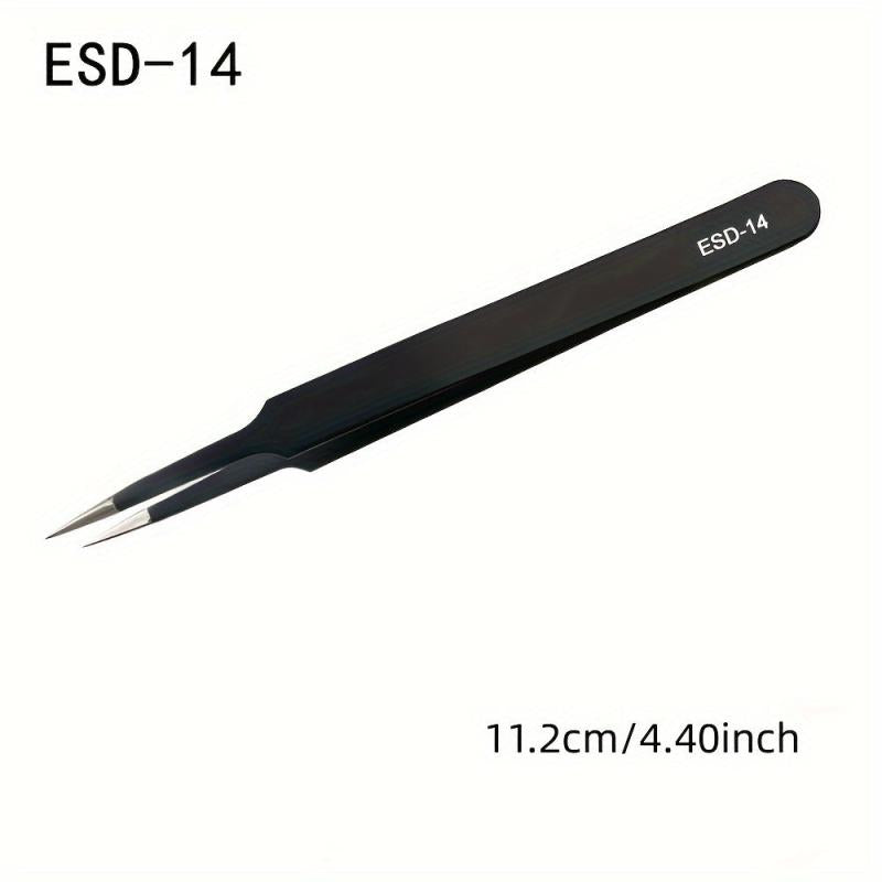 9pcs Industrial Tweezers Precision Repair Tool Set for Small Models