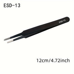 9pcs Industrial Tweezers Precision Repair Tool Set for Small Models