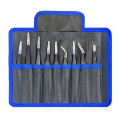 9pcs Industrial Tweezers Precision Repair Tool Set for Small Models