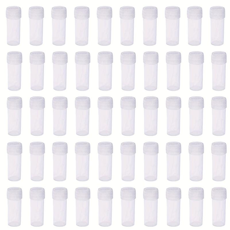 30pcs 5ml Plastic Sample Vials Storage Containers Test Tubes for Laboratory Use