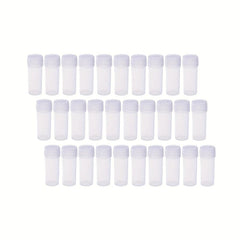 30pcs 5ml Plastic Sample Vials Storage Containers Test Tubes for Laboratory Use