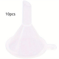 10pcs Mini Plastic Funnel Small Mouth Liquid Funnels Lab Supplies