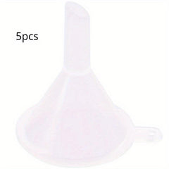 10pcs Mini Plastic Funnel Small Mouth Liquid Funnels Lab Supplies
