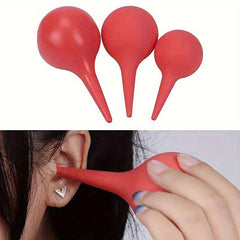 2pcs Rubber Ear Wash Ball Dust Blower for Skin Dust Removal