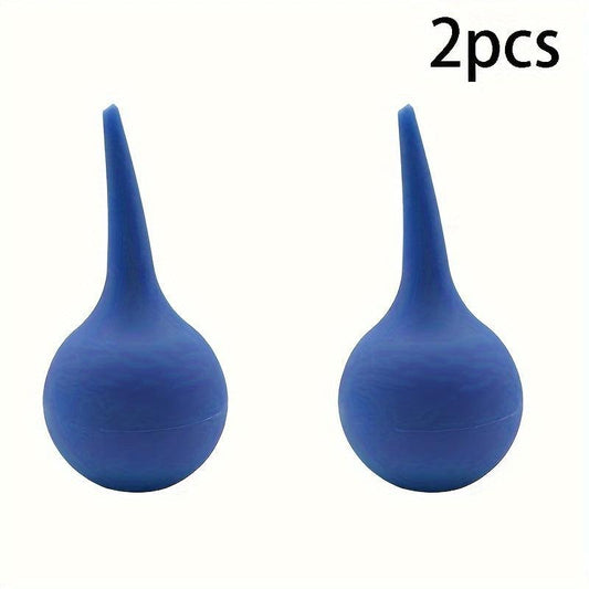 2pcs Rubber Ear Wash Ball Dust Blower for Skin Dust Removal