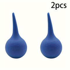 2pcs Rubber Ear Wash Ball Dust Blower for Skin Dust Removal