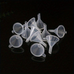 20pcs Mini Funnel Clear Plastic for Lab Bottles Essential Oils Perfumes Spices