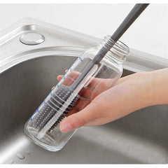 2pcs Long Handle Silicone Brush Household Cup Brush Cleaning Brush