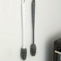 2pcs Long Handle Silicone Brush Household Cup Brush Cleaning Brush