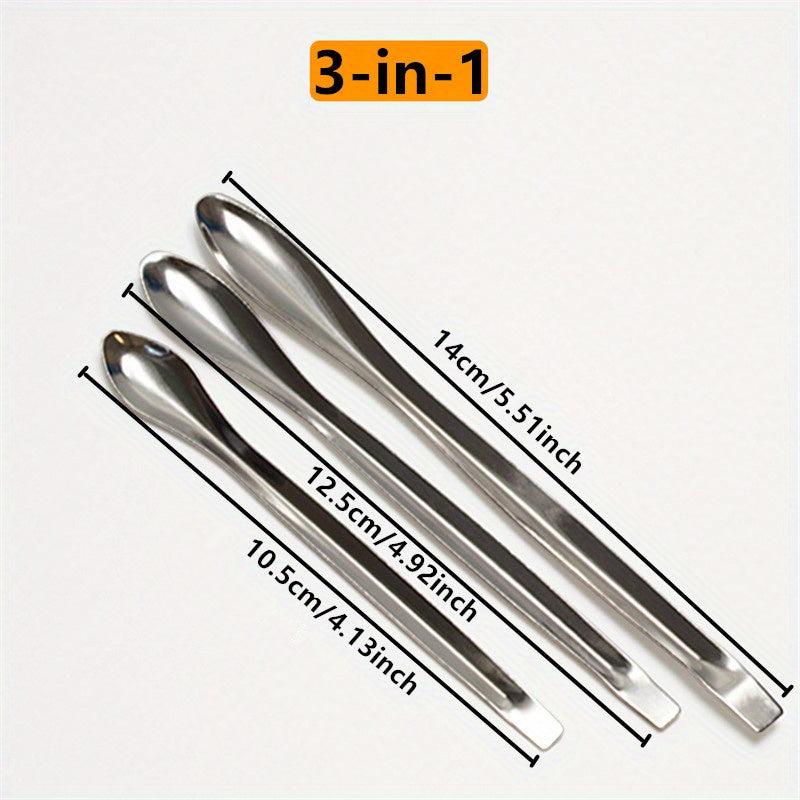 Stainless Steel Double and Single Head Medicine Spoons