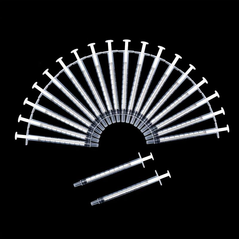 20pcs 1ml Plastic Syringes for Measuring & Watering