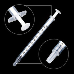 20pcs 1ml Plastic Syringes for Measuring & Watering