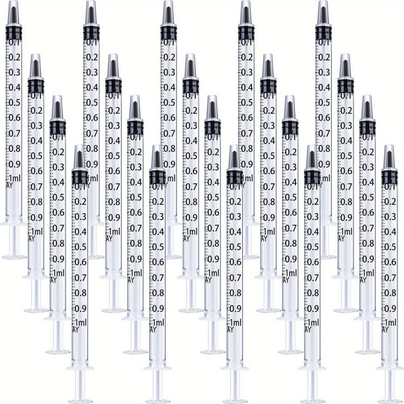 20pcs 1ml Plastic Syringes for Measuring & Watering