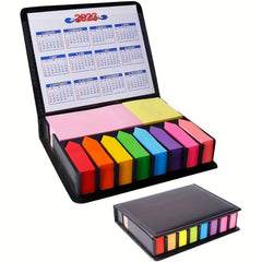 1000 Pages Multicolor Sticky Note Set in Leather Box