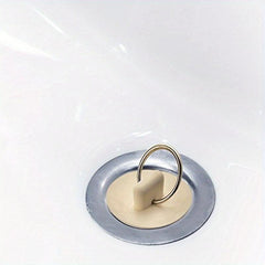 4pcs Rubber Tub Stopper With Hanging Ring Easy To Install For Bathtub Drain Plug