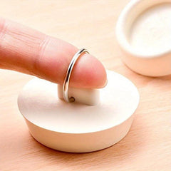 4pcs Rubber Tub Stopper With Hanging Ring Easy To Install For Bathtub Drain Plug