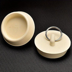 4pcs Rubber Tub Stopper With Hanging Ring Easy To Install For Bathtub Drain Plug
