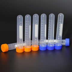 100pcs 10ml 15ml Graduation Centrifuge Test Tube Vial Plastic Container
