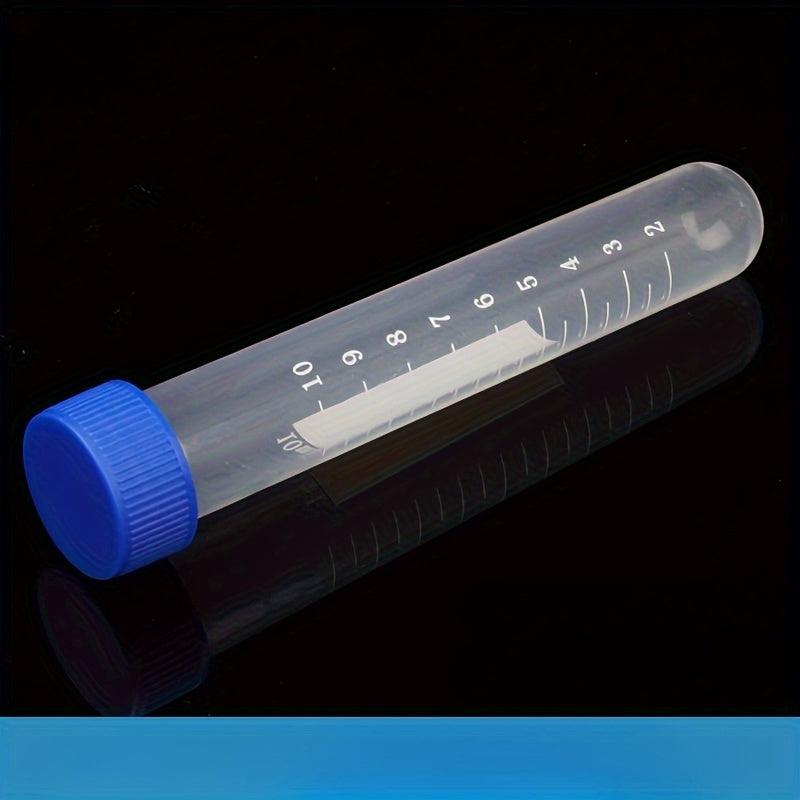 100pcs 10ml 15ml Graduation Centrifuge Test Tube Vial Plastic Container