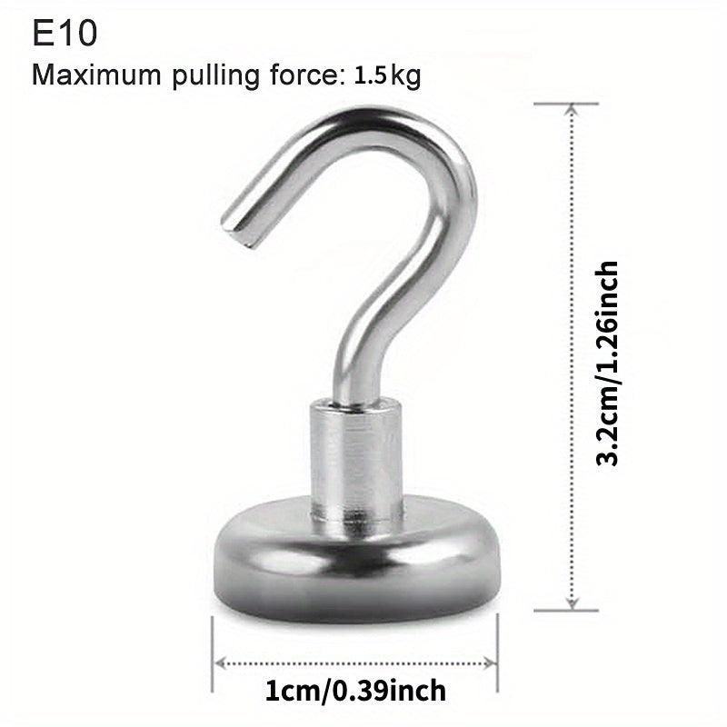 10pcs Strong Magnetic Hooks for Home Kitchen Bar Storage