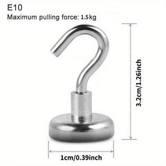 10pcs Strong Magnetic Hooks for Home Kitchen Bar Storage