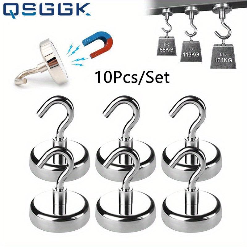 10pcs Strong Magnetic Hooks for Home Kitchen Bar Storage